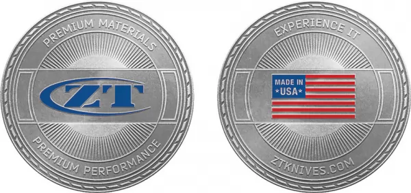 Zero Tolerance Challenge Coin - Experience It knives ZTCC