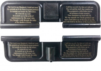 Double Sided 23rd Psalm AR-15 Laser Engraved Ejection Port Dust Cover