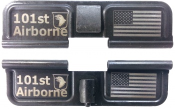 Double Sided 101st Airborne Screaming Eagles Laser Engraved Ejection Port Dust Cover