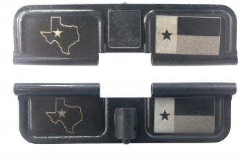 Double Sided Texas State Flag Laser Engraved Ejection Port Dust Cover