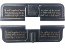 Double Sided 2nd Second Amendment AR-15 Laser Engraved Ejection Port Dust Cover