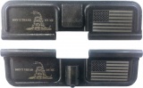 Double Sided Gadsden Flag AR-15 Laser Engraved Ejection Port Dust Cover