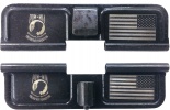 POW MIA and USA Flag AR-15 Laser Engraved Ejection Port Dust Cover
