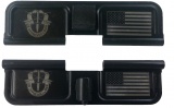 Double Sided Special Forces / USA Flag AR-15 Laser Engraved Ejection Port Dust Cover