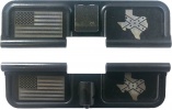 Double Sided Texas Confederate Stars and Bars Laser Engraved Ejection Port Dust Cover