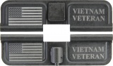 Double Sided Vietnam Veteran / USA Flag AR-15 Laser Engraved Ejection Port Dust Cover