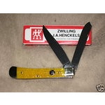 Henckels 2 Bld Trapper Yel Picked Bone Knives 0005YP