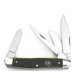 Henckels 4 Bld Stockman Gr Picked Bone Knives 0025GP