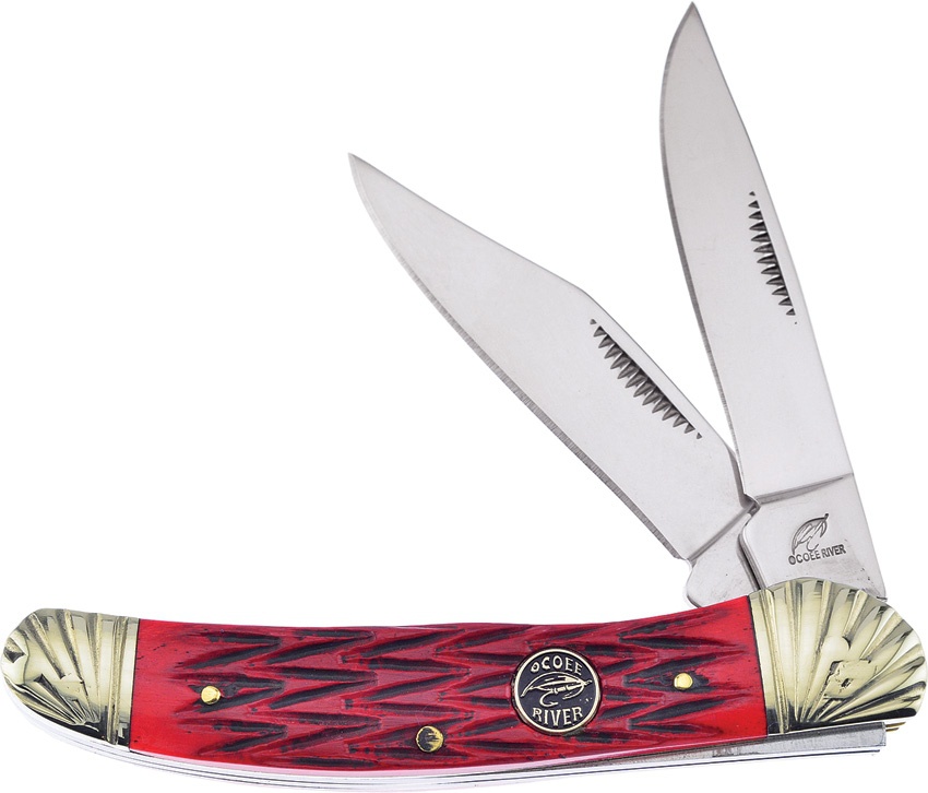 Frost Cutlery Folding Hunter Red Bone knives BRKFOC556RJB