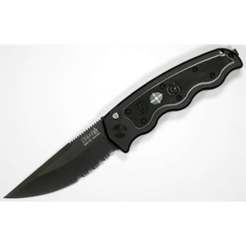 SOG TAC Automatic - Serrated (Black TiNi Blade)- ST-03