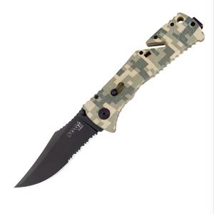 SOG TRIDENT DIGI CAM 1-2 SERRATED TF-10 KNIFE