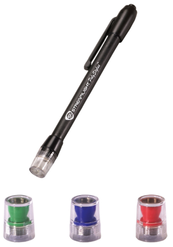 Streamlights 66406 Polystylus Black 4-LED Pen Flashlight