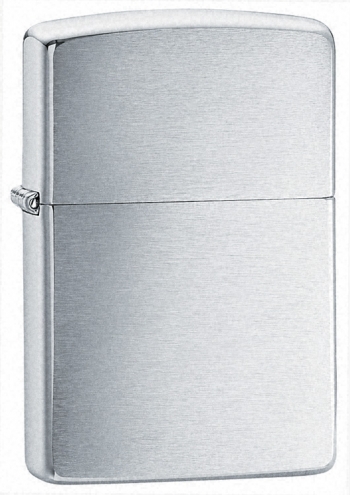 Zippo Brush Silver Plate lights 113