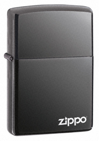 Zippo Black Ice with Zippo logo lighter (model 150L)