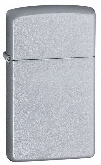 The Zippo Satin Chrome Slim lighter (model 1605)