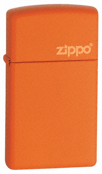 Zippo **orange Matte W-zippo Logo lights 1631L