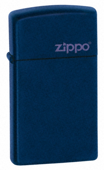 Zippo Navy Matte W-zippo Logo lights 1639L