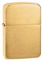 Zippo Replica brushed brass lighter (model 1941B)