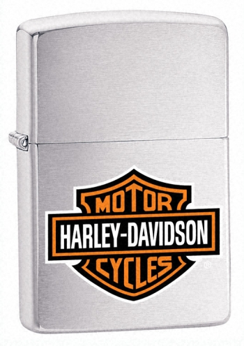 Zippo Harley Davidson Brushed Chrome Lighter Z200HDH252