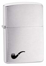Zippo Brushed Chrome Pipe Lighter (model 200PL)