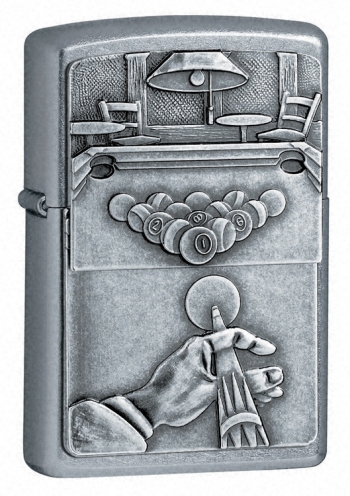 Zippo Pool Play Emblem Street Chr lights 20245