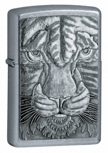 Zippo Tiger Emblem street chrome lighter (20287) 