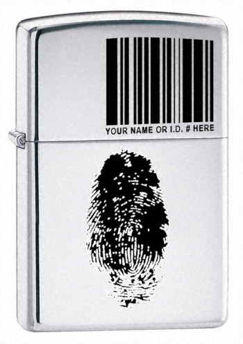 Zippo ID High Polish Chrome Lighter Model 20836