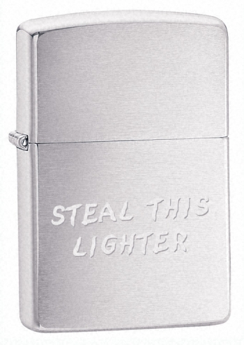 Zippo Steal This Lighter lights 20896