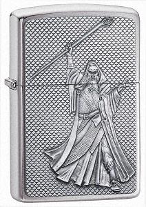 Zippo Sorcerer Emblem Br Chrome lights 20917