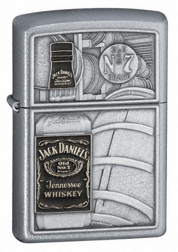 Zippo Jack Daniels Bottle Emblem lights 21016