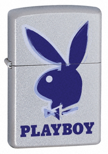 Zippo Playboy 3D satin chrome lighter (model 21020)