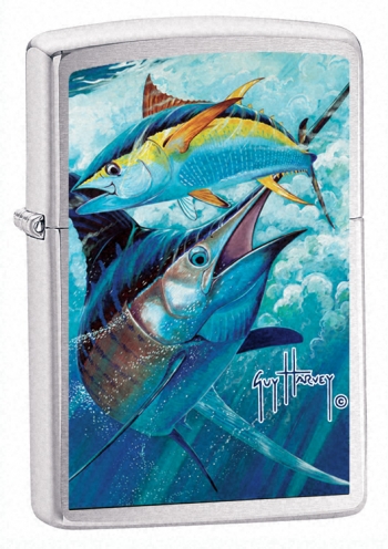 Zippo Guy Harvey Point Blank lights 21050
