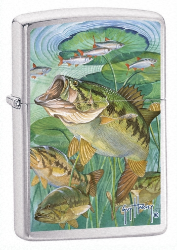 Zippo **guy Harvey Large Mouth Bass lights 21053
