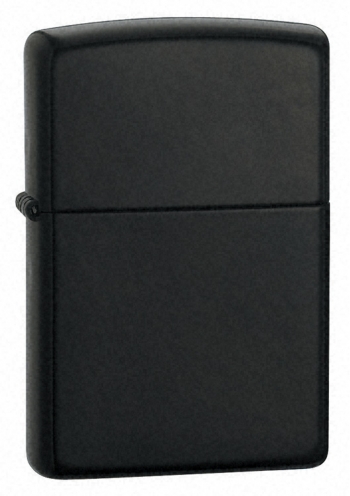 The Zippo Licorice Matte Black Finish Lighter 21064 