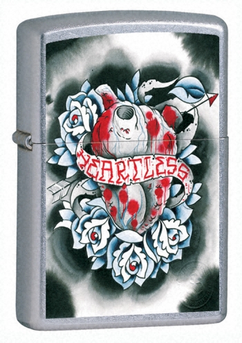 Zippo **heartless Street Chrome lights 21097