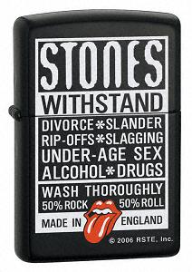 Zippo Rolling Stones With Stand lights 21180