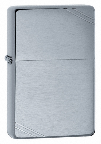 Zippo Vintage Brushed Chrome lights 230
