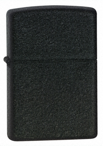 Zippo Black Crackle Lighter Z236 Windproof Lid