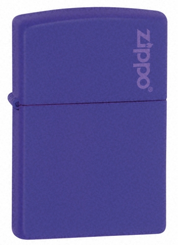 Zippo Purple Matte Zippo Logo Lighter (Model 237L)