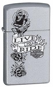 Zippo Hd Live To Ride Slim lights 24008