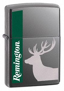 Zippo Remington Deer Black Ice lights 24026