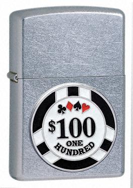 Zippo Poker Chip Emblem lights 24053