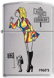 Zippo Windy Girl 1960s lights 24388
