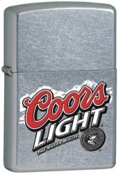 Zippo Coors Light street chrome lighter (24839)  24389