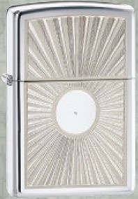 Zippo 24674 Bullseye High Polish Chrome Windproof Lid