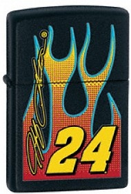 Zippo Jeff Gordon #24 Flames lights 24727