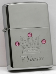Zippo Princess Crown (Z24743) Swarovski Crystals