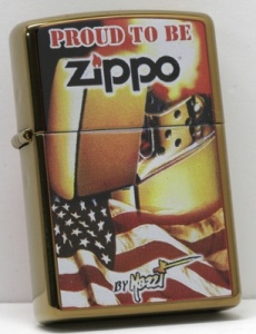 The Zippo Mazzi Zippo flag lighter (model 24746)