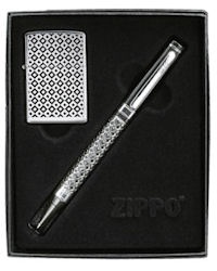 Zippo Diamond Pattern Lighter-pen lights 24749