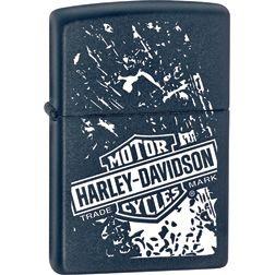 Zippo Harley Black Matte lights 24768